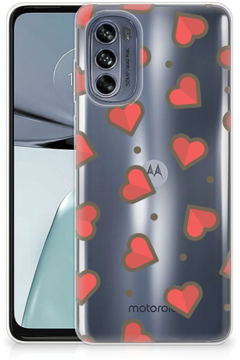 Motorola Moto G62 5G TPU bumper Hearts