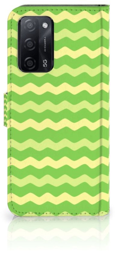 Portefeuille OPPO A16 | A16s Housse pour Green Waves