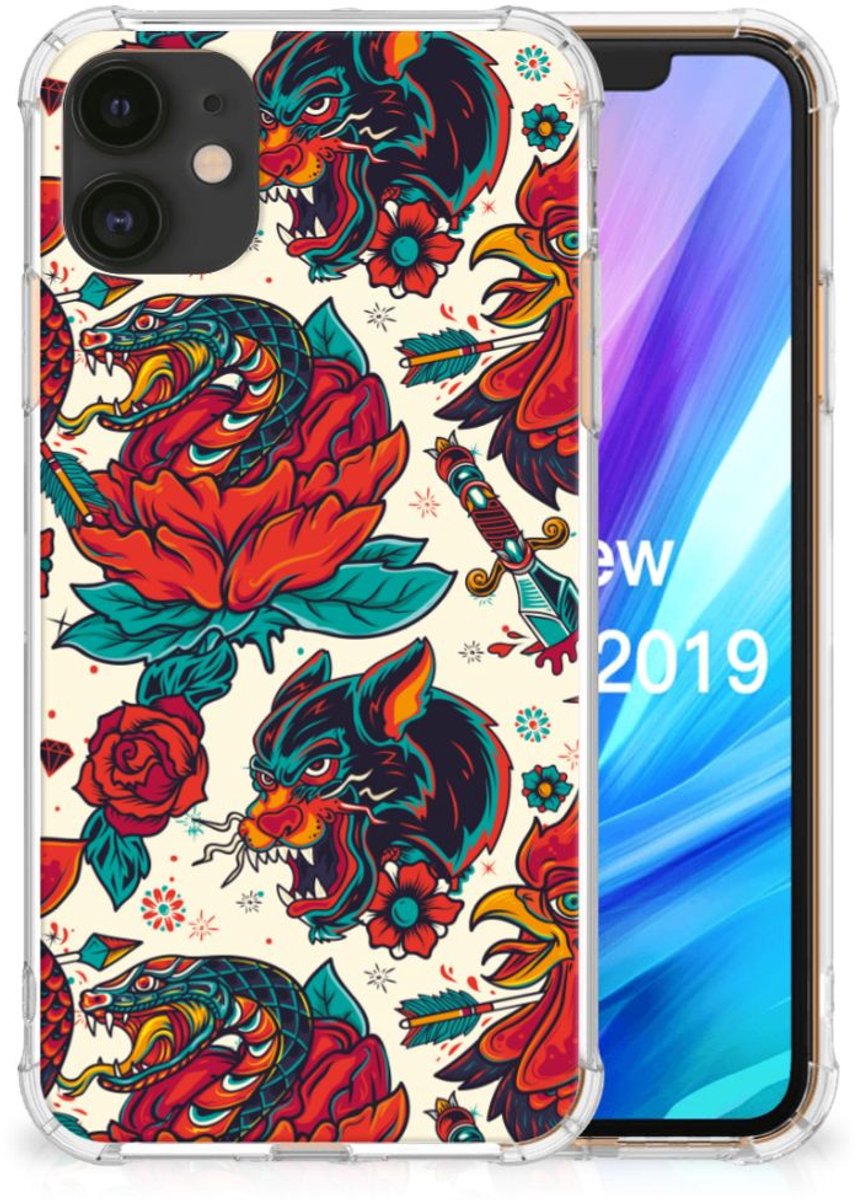 Anti-shock Hoesje met foto voor Apple iPhone 11 Old Skool