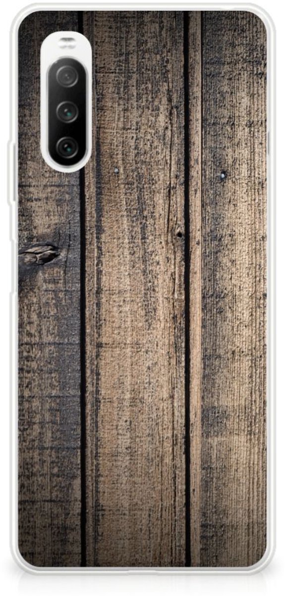 Sony Xperia 10 III Bumper Hoesje Steigerhout