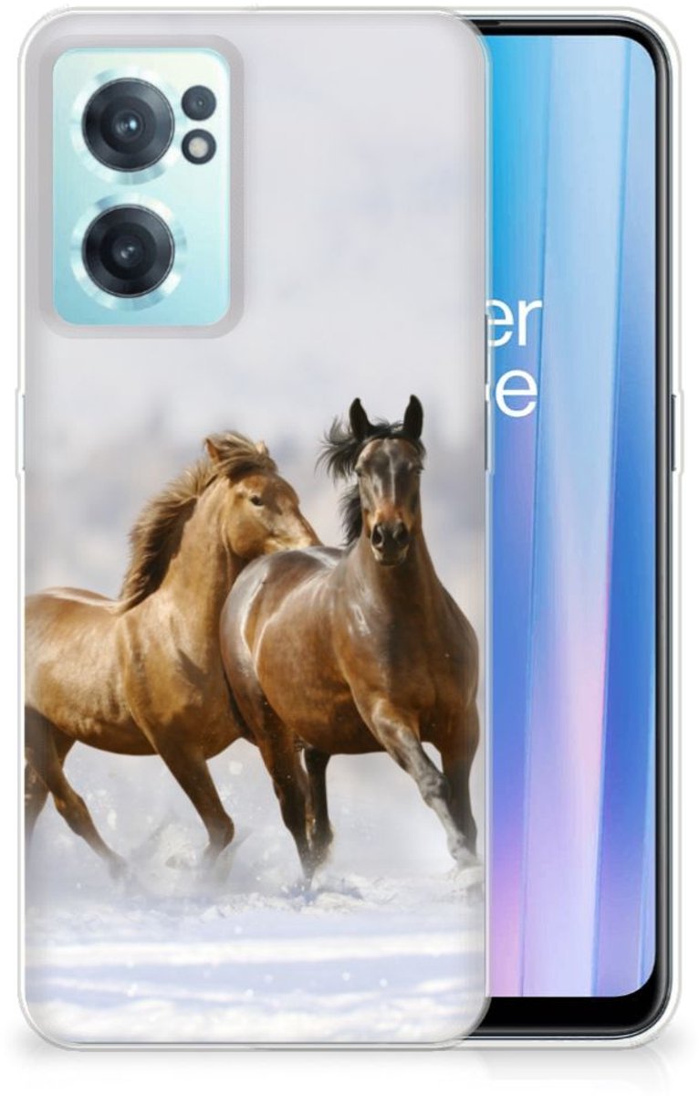 OnePlus Nord CE 2 5G TPU Hoesje Paarden