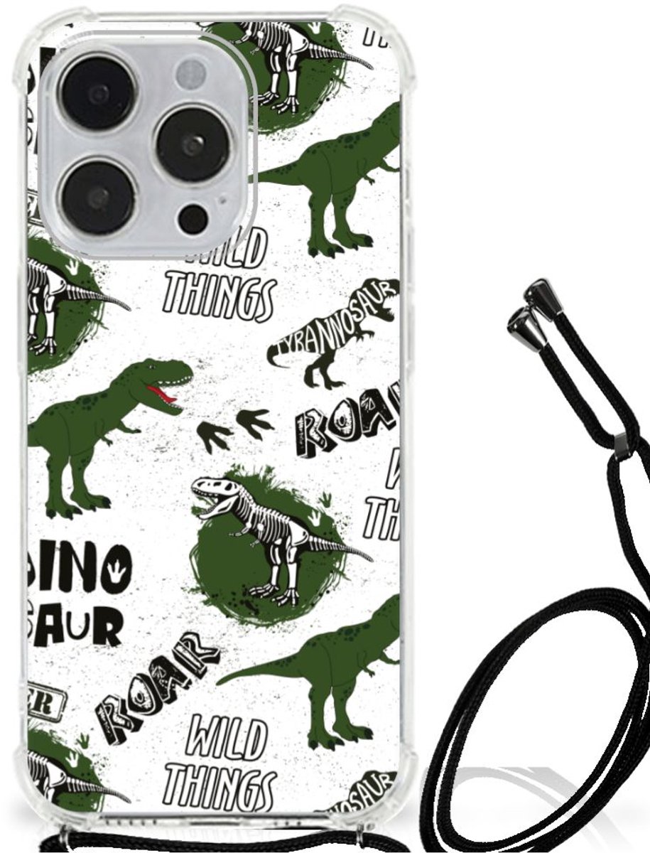 Back Cover voor Case Anti-shock voor iPhone 14 Pro Dinosaurus