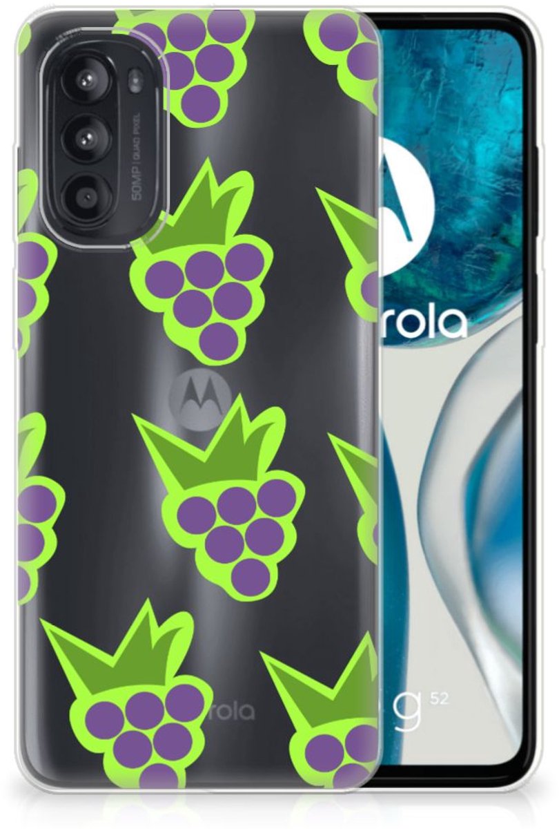 Motorola Moto G52/G82 Siliconen Case Druiven