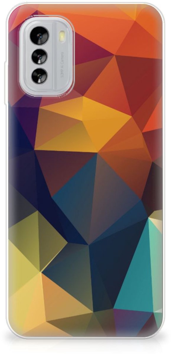 Nokia G60 TPU Hoesje Polygon Color
