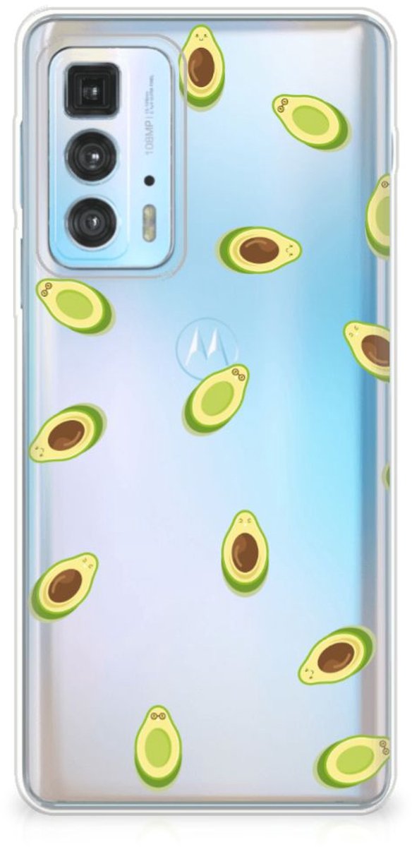 Motorola Edge 20 Pro Siliconen Case Avocado
