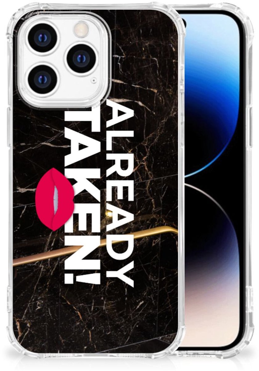 iPhone 14 Pro Telefoonhoesje met tekst Already Taken Black