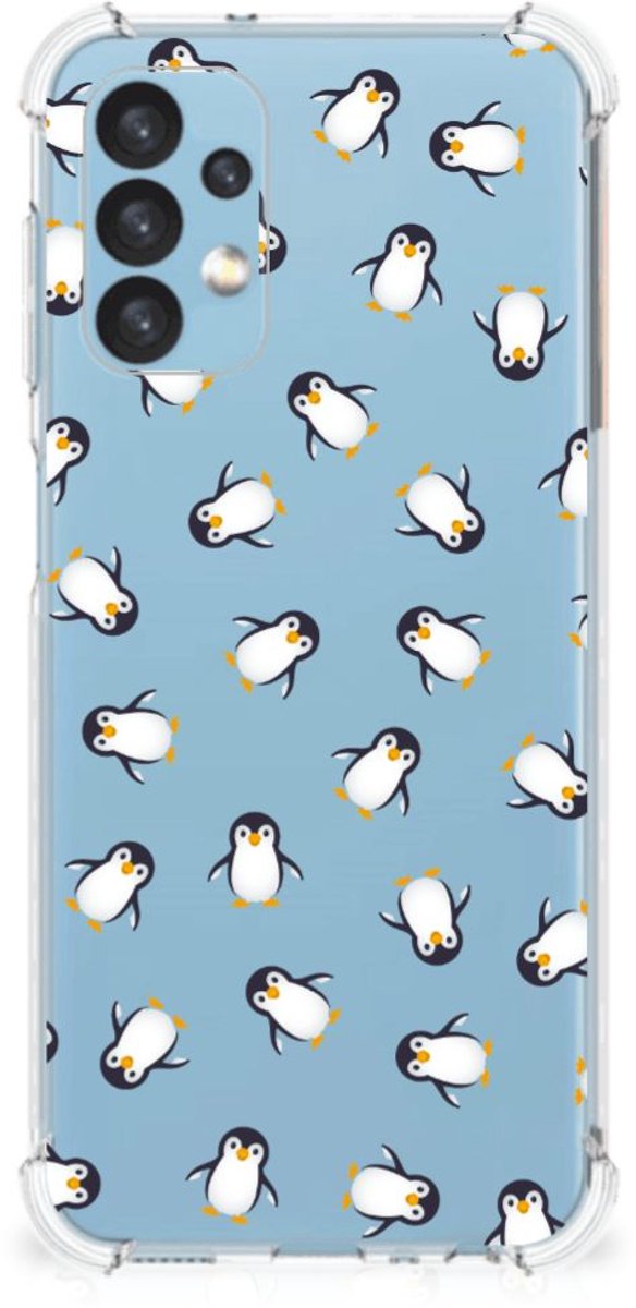 Doorzichtige Silicone Hoesje voor Samsung Galaxy A13 (4G) Pinguïn