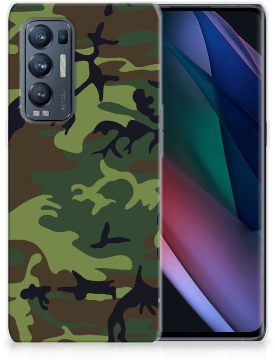 OPPO Find X3 Neo TPU bumper Army Dark