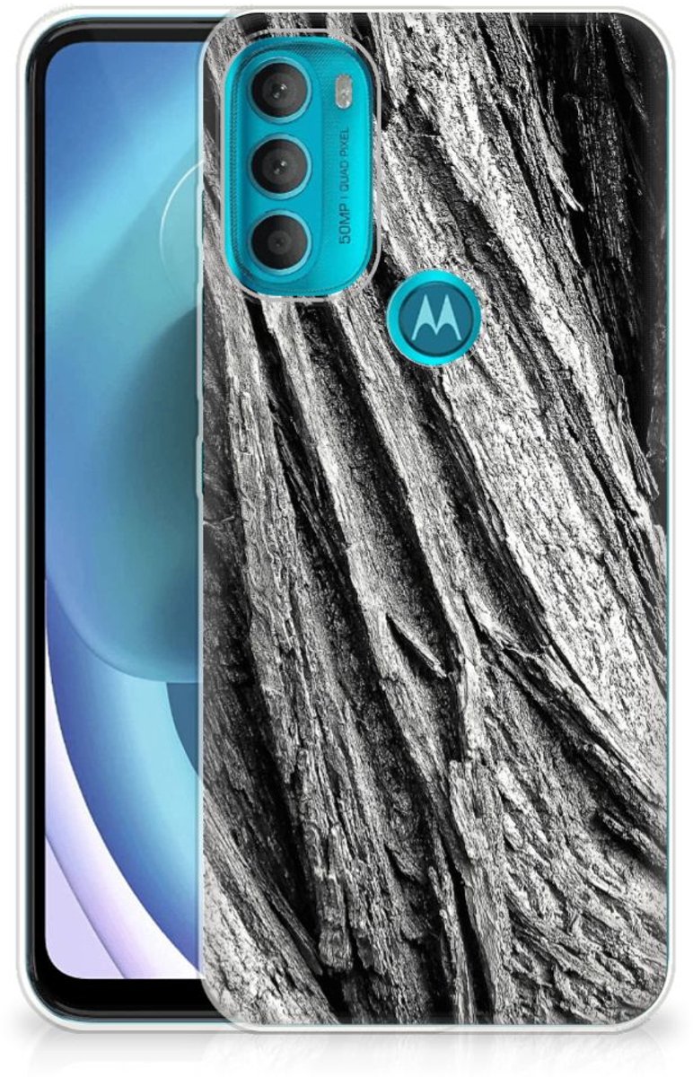 Bumper Hoesje Motorola Moto G71 5G Boomschors Grijs