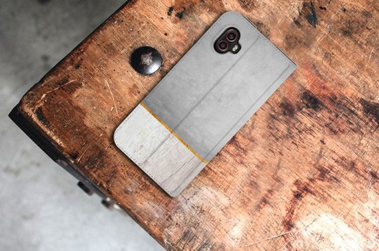 Coque Aimantée Cadeau pour Papa Samsung Galaxy Xcover 6 Pro Coque Smartphone Wood Béton
