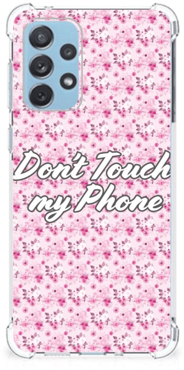 Samsung Galaxy A73 Anti Shock Case Flowers Pink DTMP