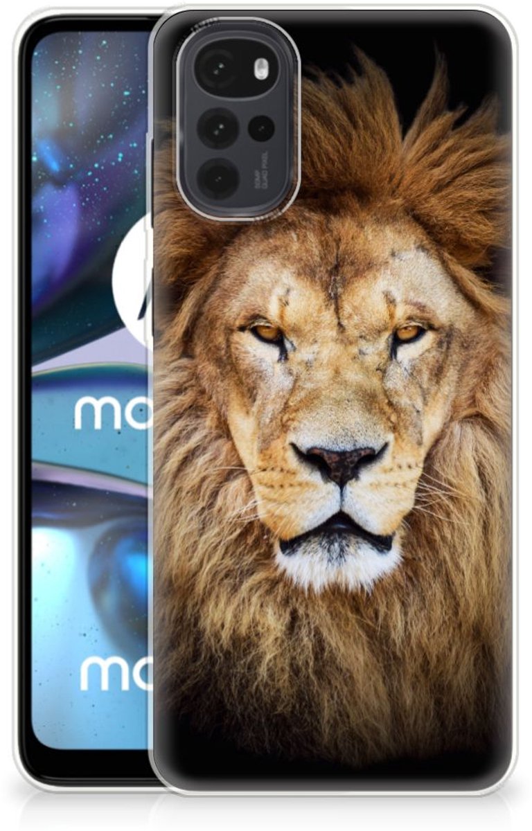 Motorola Moto G22 TPU Hoesje Leeuw