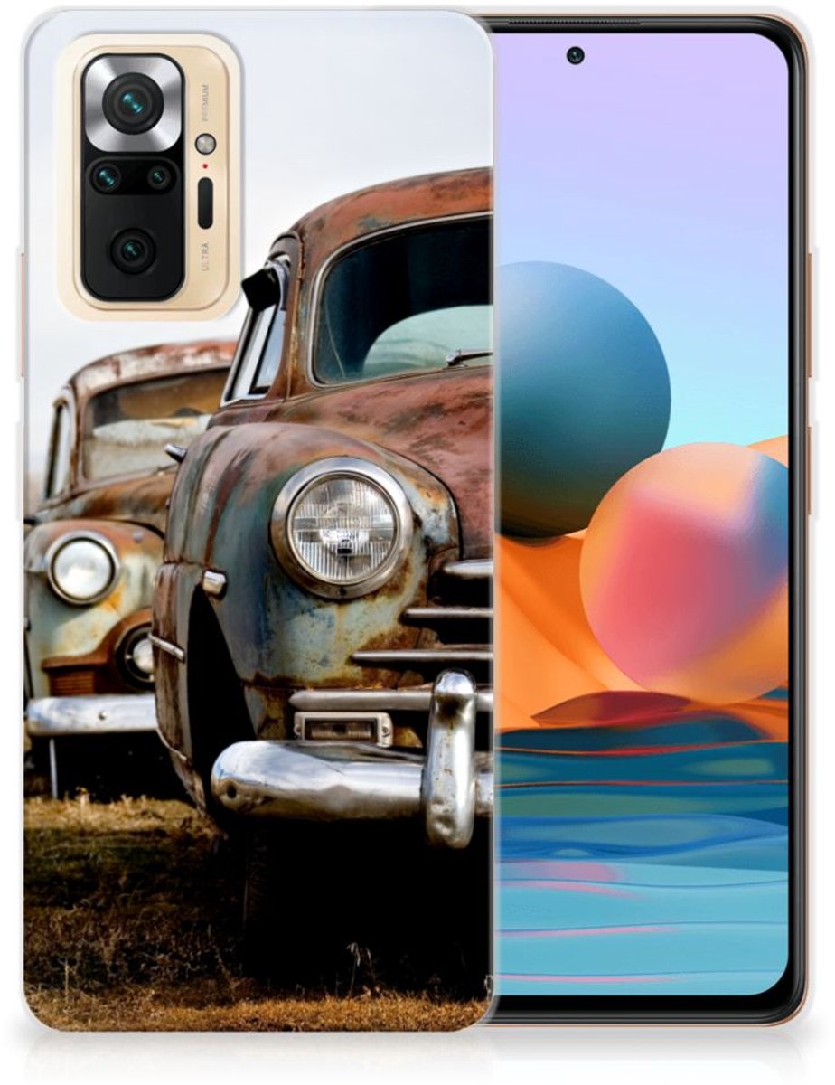 Xiaomi Redmi Note 10 Pro Siliconen Hoesje met foto Vintage Auto