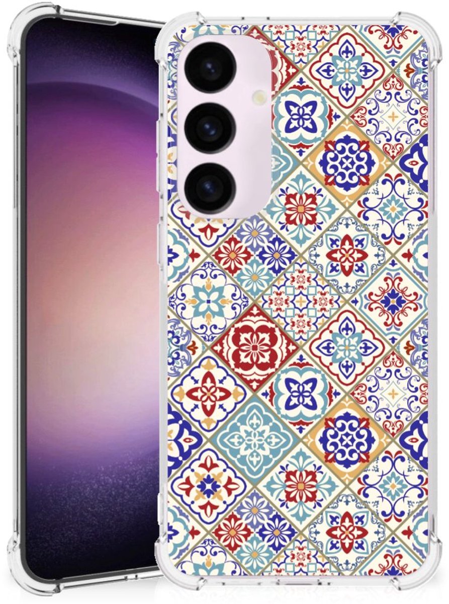 Samsung Galaxy S24 Plus Anti-Shock Hoesje Tiles Color
