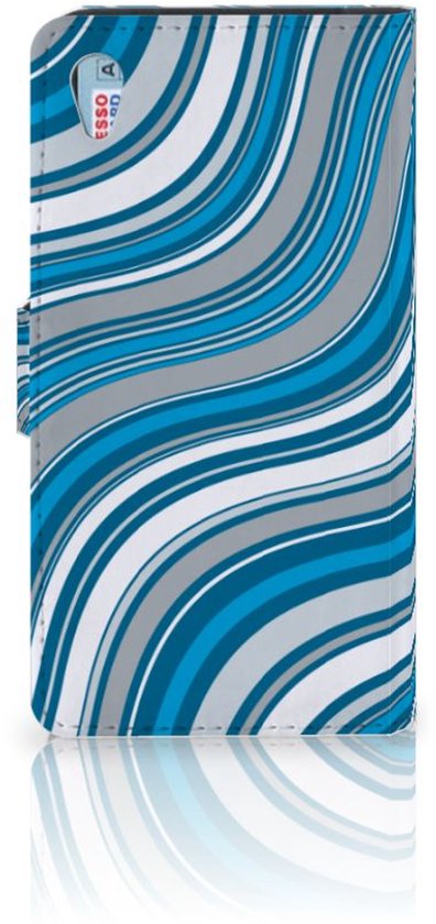 Housse pour Sony Xperia Z3 Coque Vagues Bleues