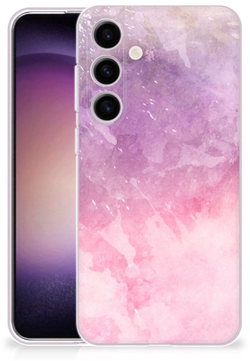 Hoesje maken Samsung Galaxy S24 Pink Purple Paint