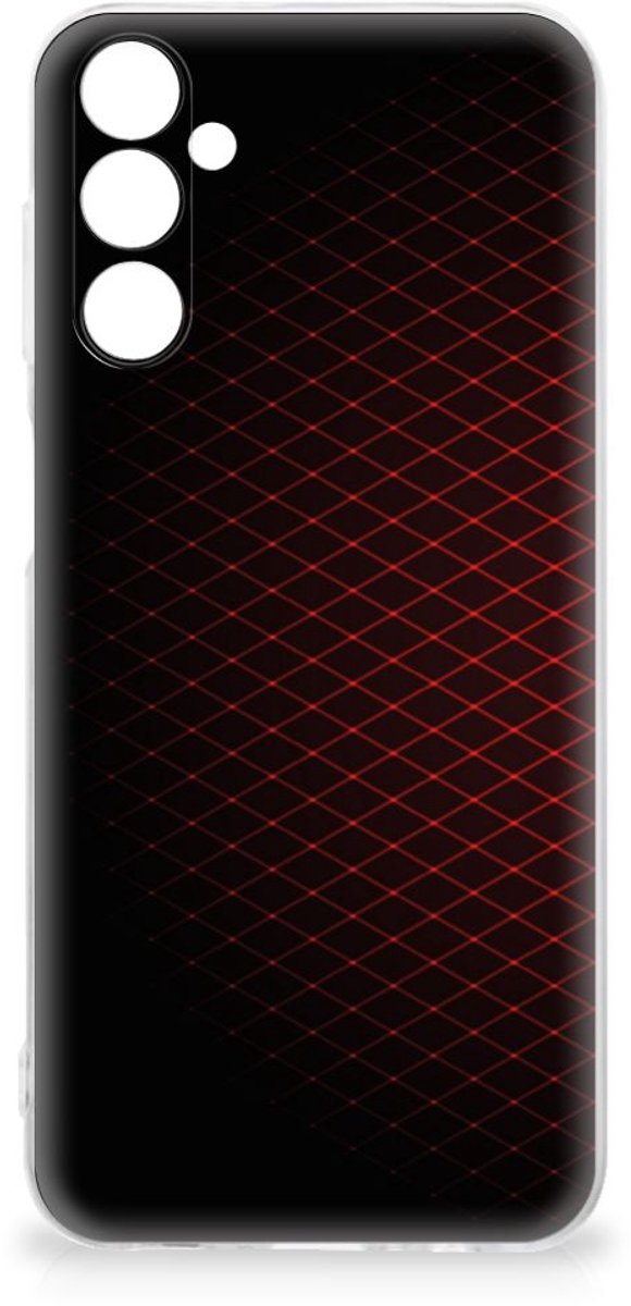TPU Hoesje voor Samsung Galaxy M14 TPU bumper Geruit Rood