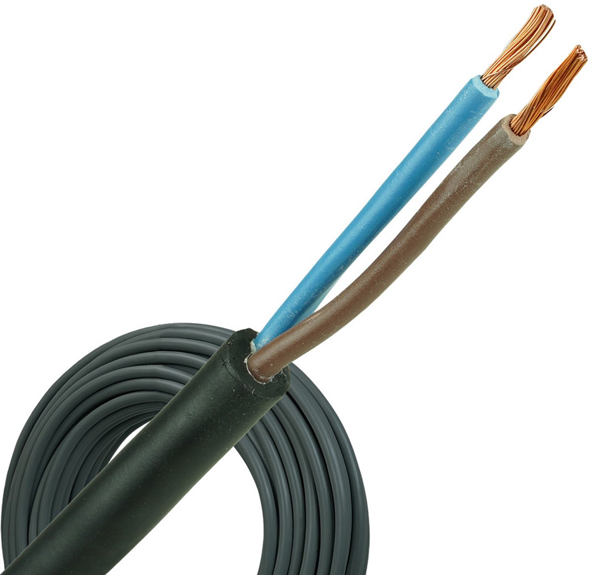 Neopreen kabel H07RN-F 2x4mm² per rol 100 meter