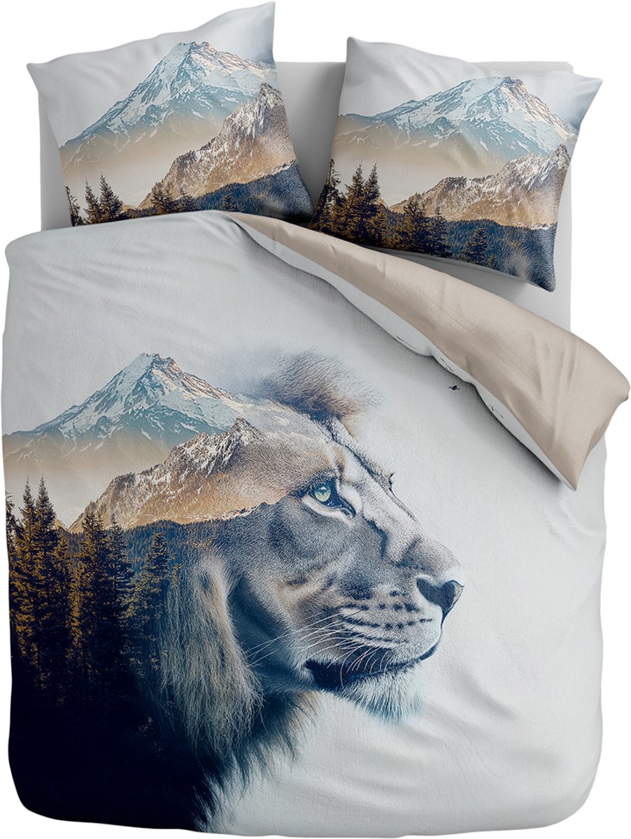 Zydante Dekbedovertrek Set 240x200/220cm – Dekbedhoes met Print – met 2 Kussensloop - Double Exposure