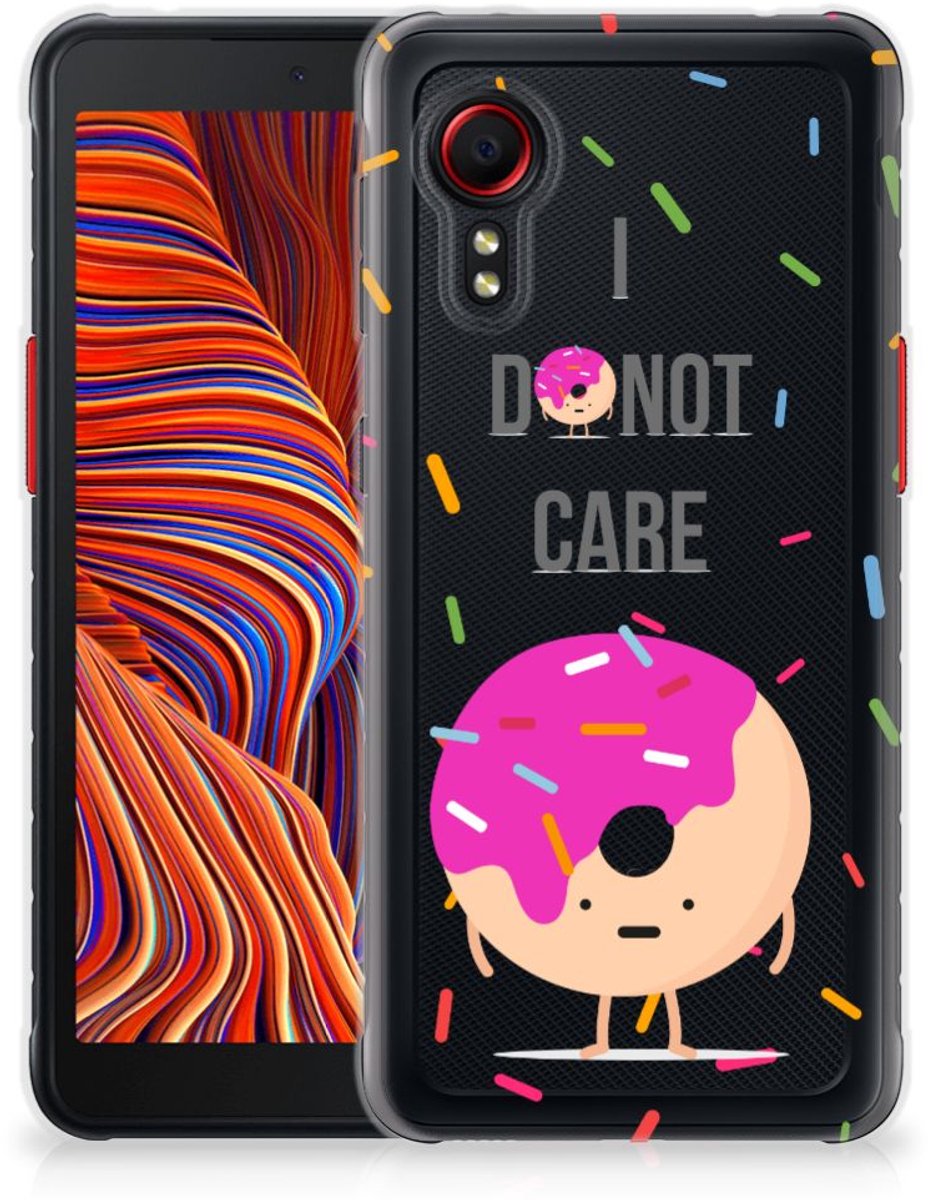 Samsung Galaxy Xcover 5 Siliconen Case Donut Roze
