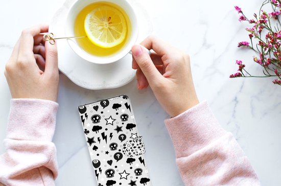 Portefeuille Samsung Galaxy A23 Téléphone Portable Couverture Standing pour Argent Punk