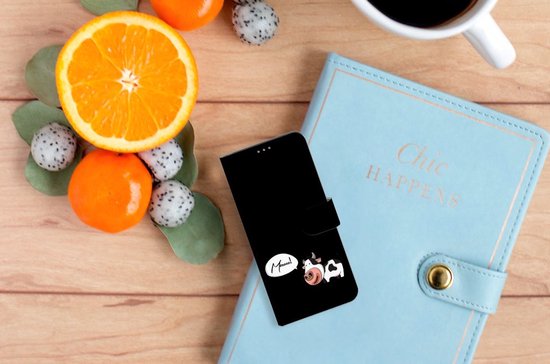 Flip Cover Coque Motorola Moto G60 Vache Cadeau Personnalisé