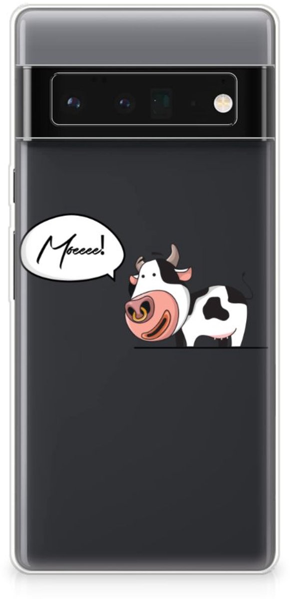 Google Pixel 6 Pro Telefoonhoesje met Naam Cheeky Cow