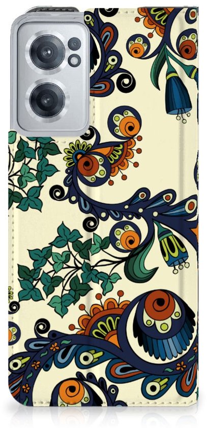 Coque OnePlus Nord CE 2 5G Bookcase Fleur Baroque