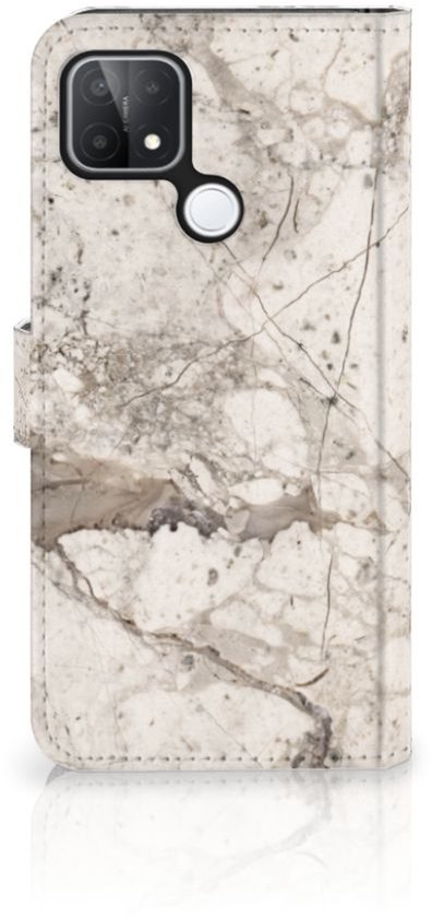 Étui pour téléphone Folder OPPO A15 Marbre Beige