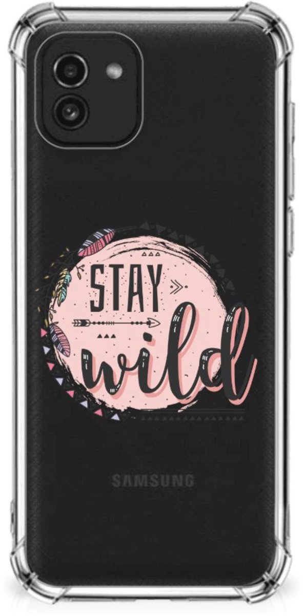 Samsung Galaxy A03 Stevig Bumper Hoesje Boho Stay Wild
