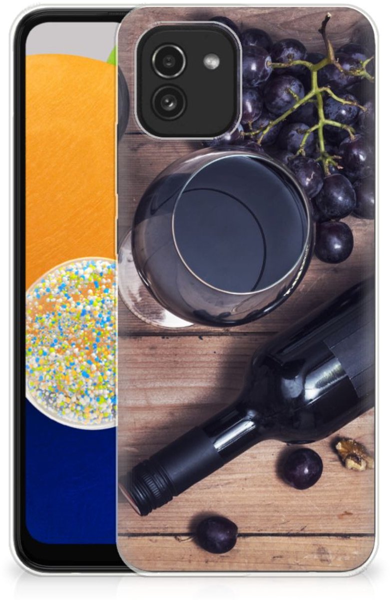 Samsung Galaxy A03 Siliconen Case Wijn