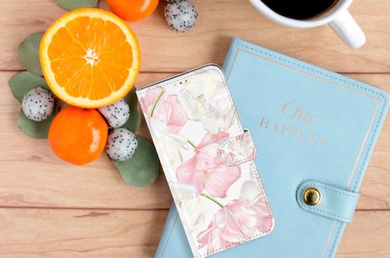 Étui pour téléphone portable OPPO A15 portefeuille livre étui cadeau pour Maman Lovely fleurs