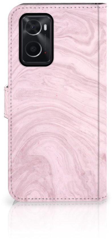 Étui pour téléphone portable OPPO A76 | A96 Etui Flip Marbre Pink
