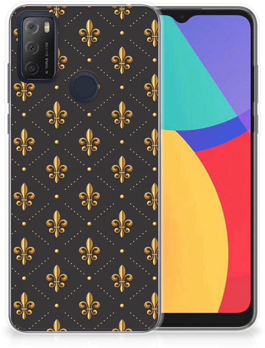 Alcatel 1S (2021) TPU bumper Franse Lelie