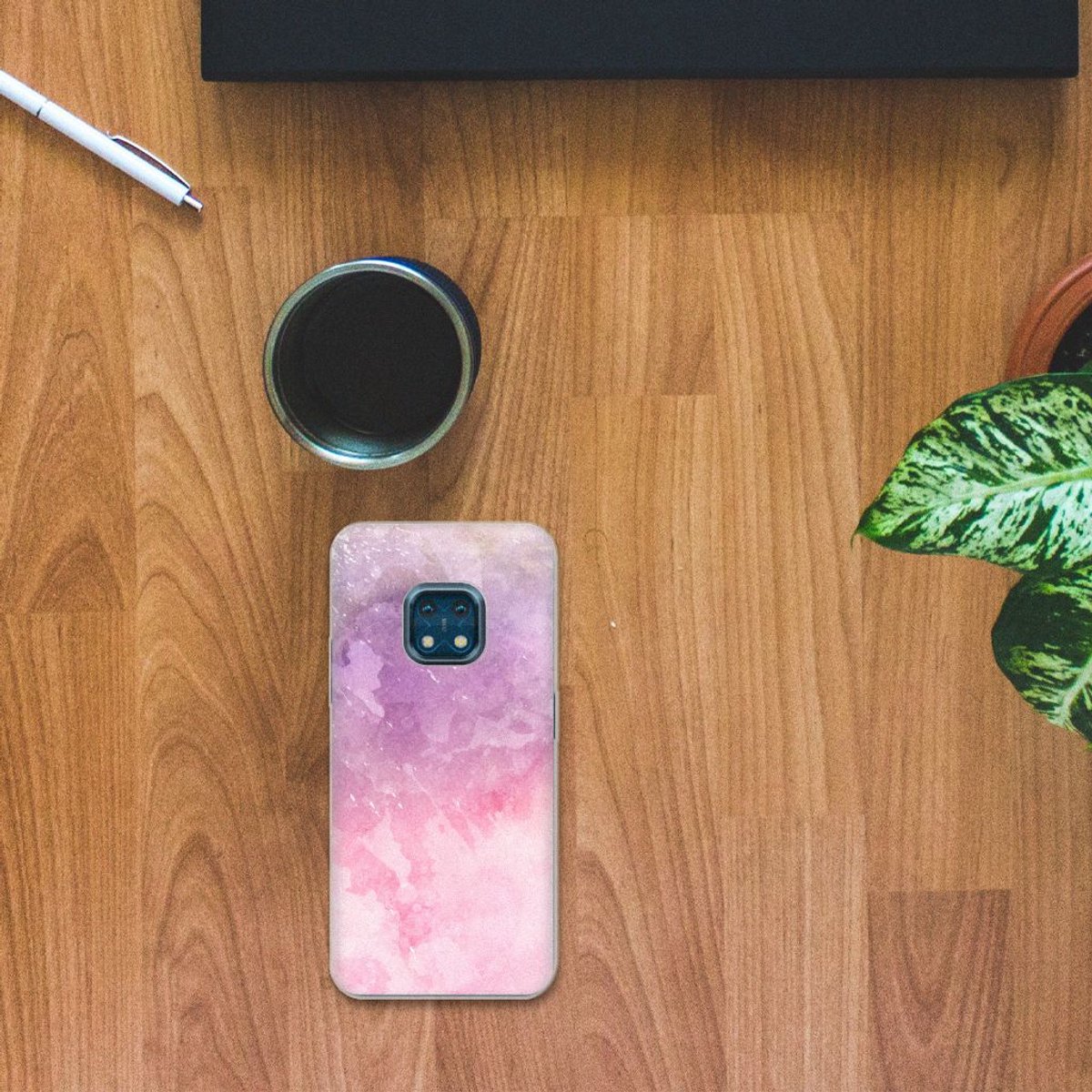 Hoesje maken Nokia XR20 Pink Purple Paint