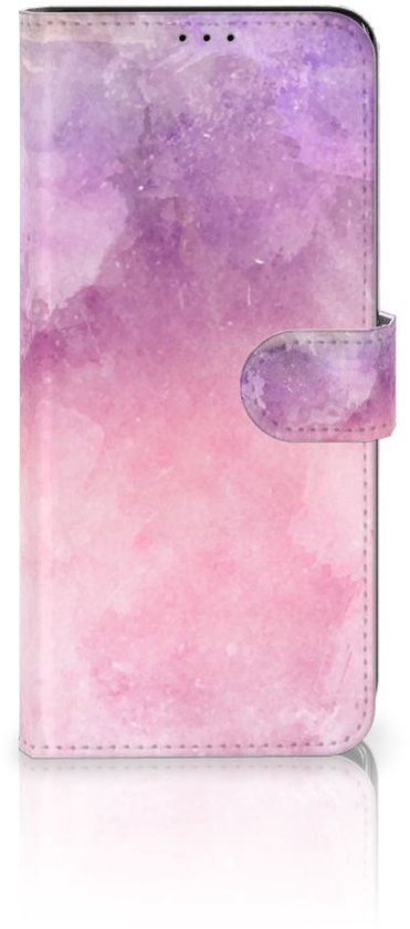 Coque Téléphone Sony Xperia 1 II Housse en Cuir Etui de Protection pour Peinture Rose Pourpre