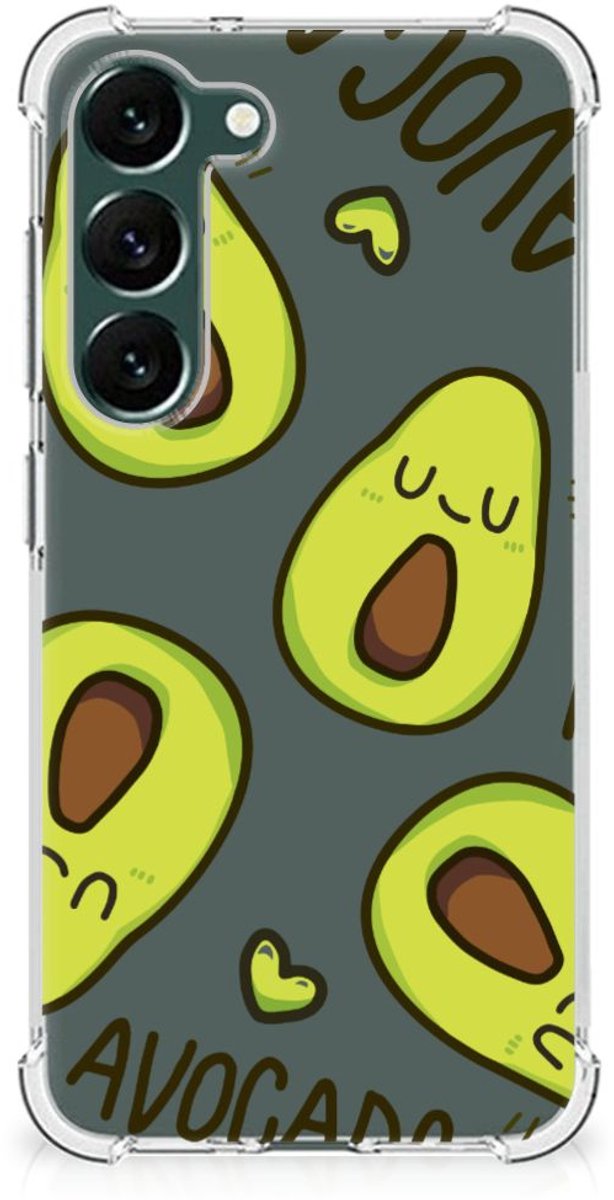 Samsung Galaxy S23 Plus Stevig Bumper Hoesje Avocado Singing