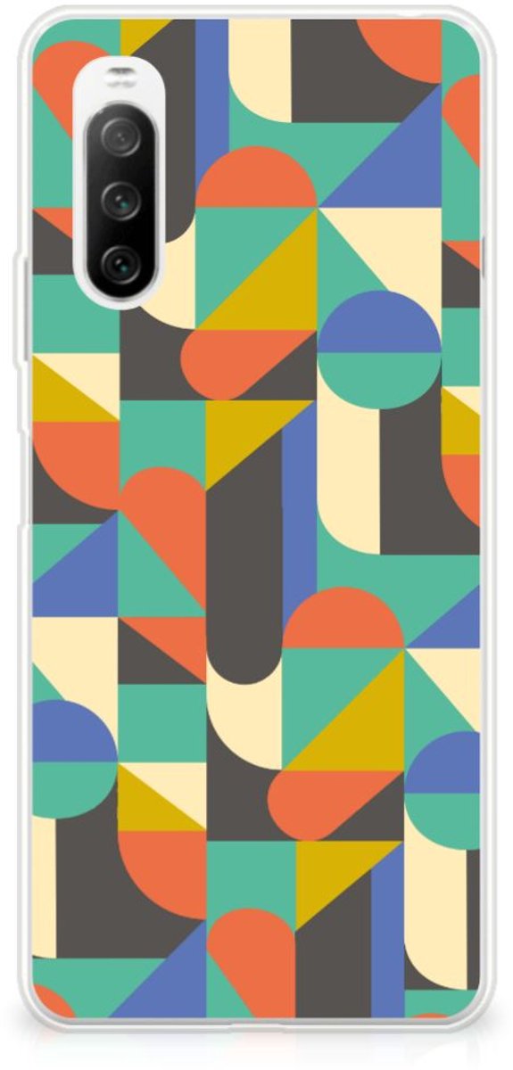TPU Hoesje voor Sony Xperia 10 III TPU bumper Funky Retro