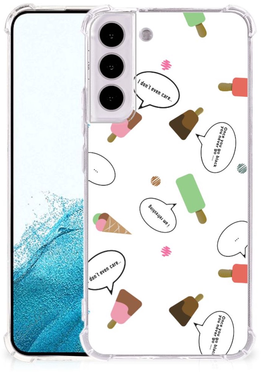 TPU Case Anti-Shock voor Samsung Galaxy S22 Plus Beschermhoes IJsjes