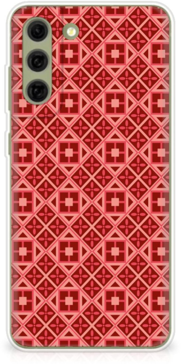 Samsung Galaxy S21FE TPU bumper Batik Rood