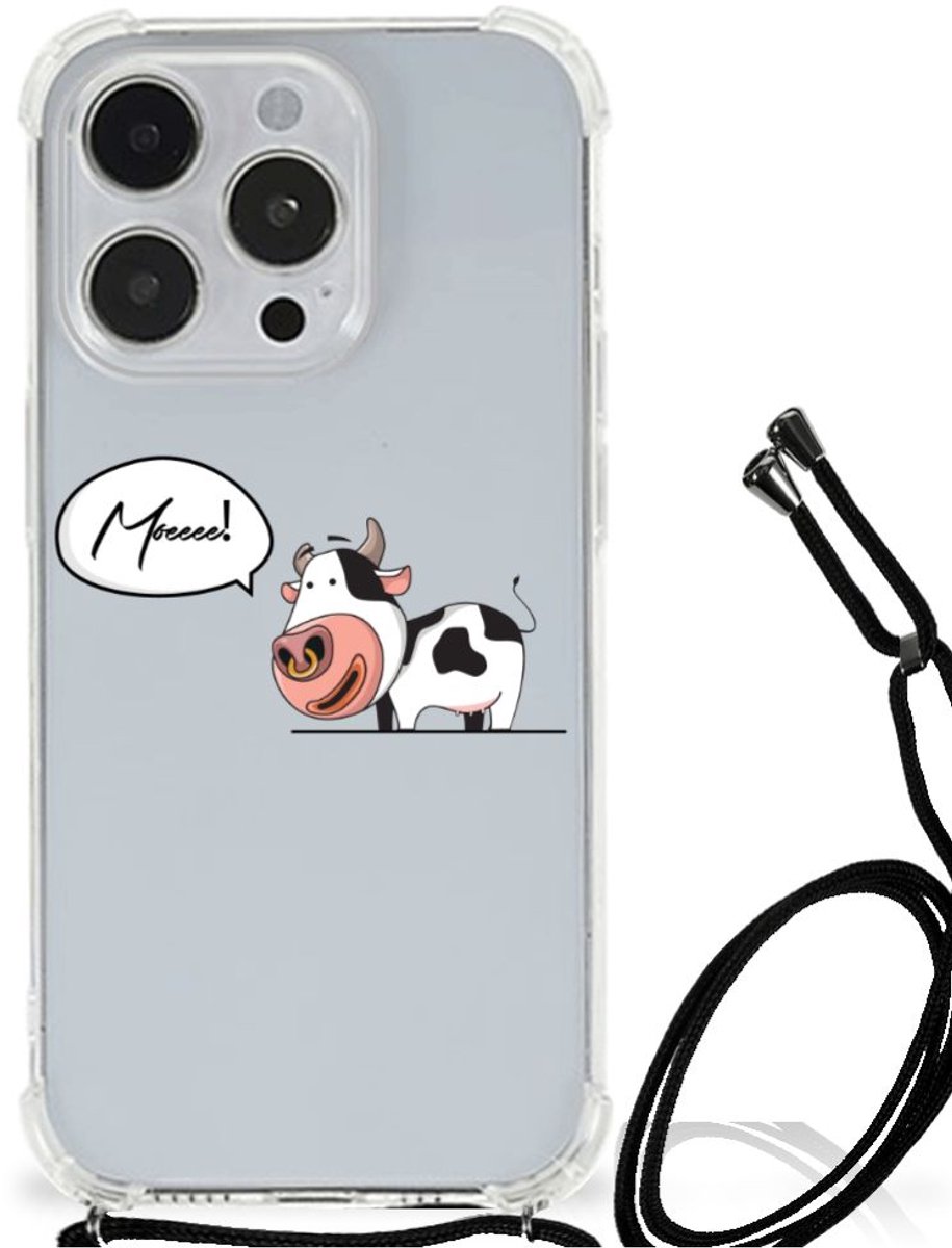 iPhone 14 Pro Max Stevig Bumper Hoesje Cheeky Cow