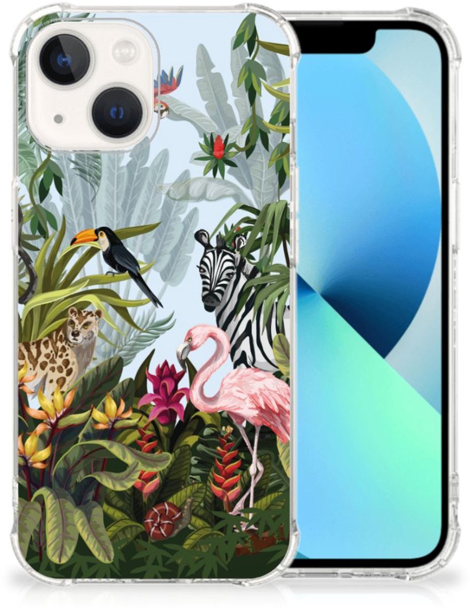Case Anti-shock voor iPhone 13 Jungle