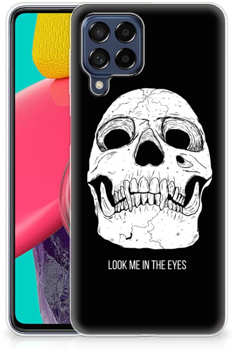 Silicone Back Case Samsung Galaxy M53 Skull Eyes