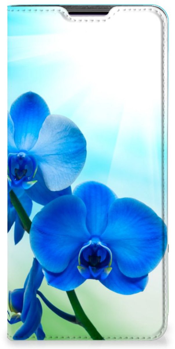 Motorola Edge 30 Pro Smart Cover Orchidee Blauw - Cadeau voor je Moeder