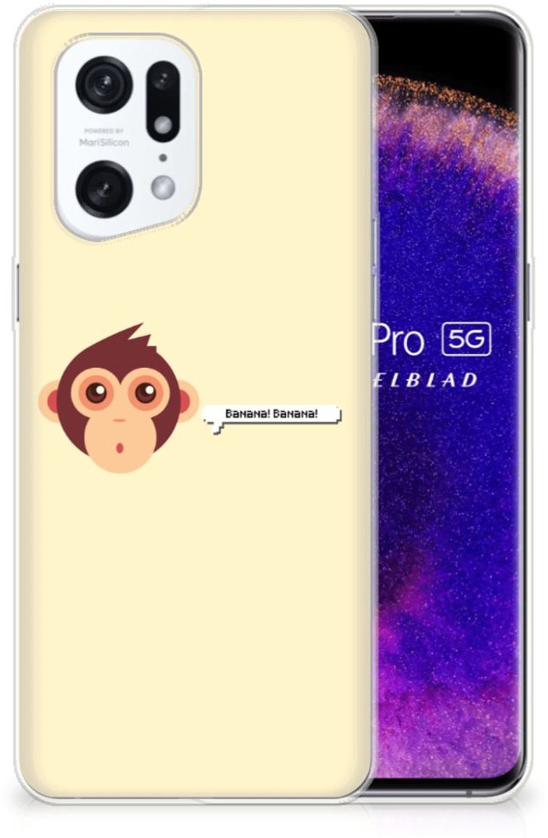 OPPO Find X5 Pro Telefoonhoesje met Naam Monkey