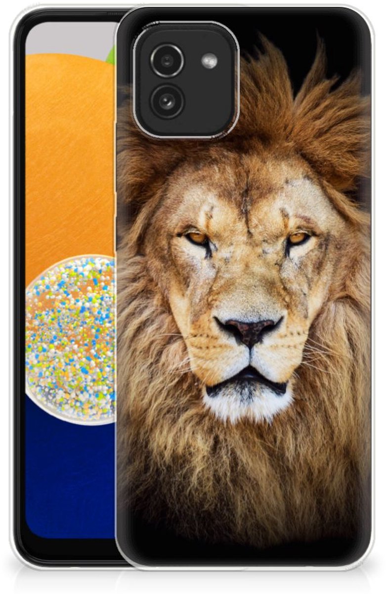 Samsung Galaxy A03 TPU Hoesje Leeuw