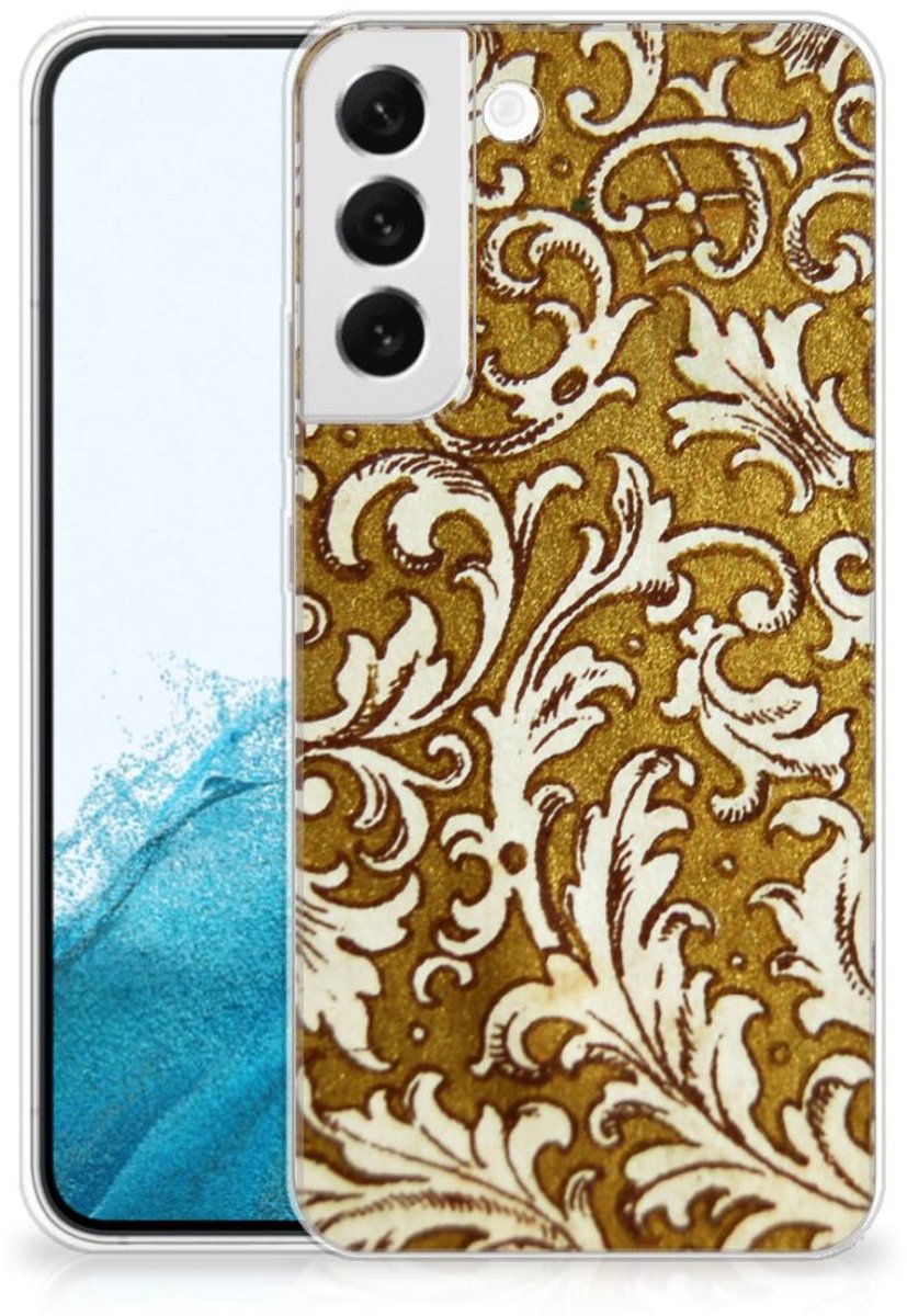 Siliconen Hoesje Samsung Galaxy S22 Plus Barok Goud