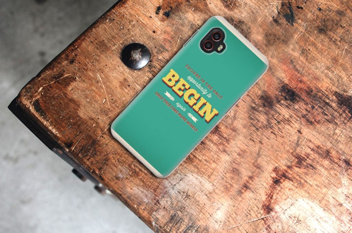 Samsung Galaxy Xcover 6 Pro Siliconen hoesje met naam Quote Begin