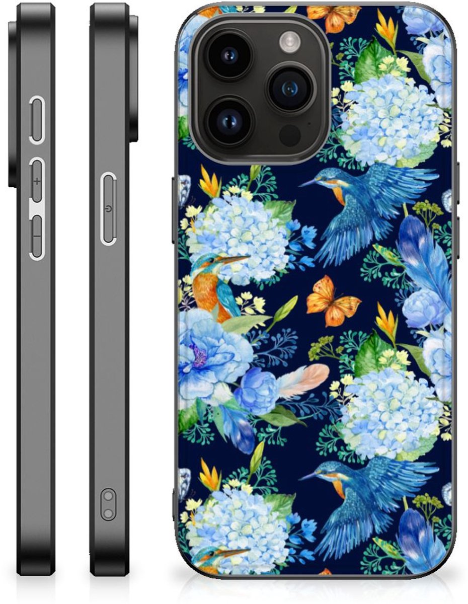 Dierenprint Telefoonhoesje voor iPhone 15 Pro Max IJsvogel