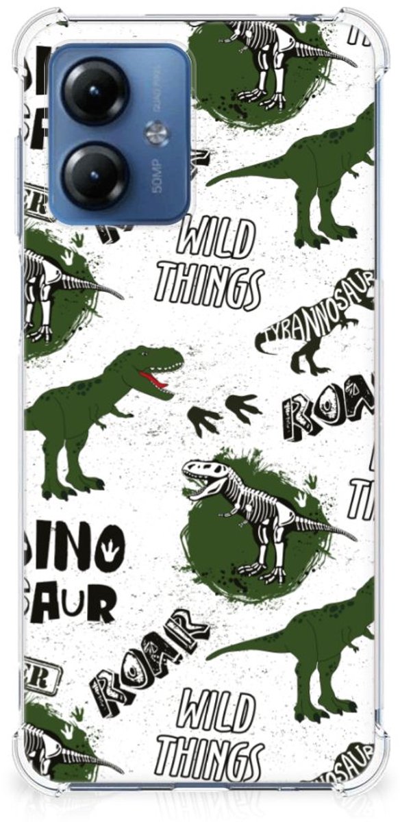 Case Anti-shock voor Motorola Moto G14 Dinosaurus